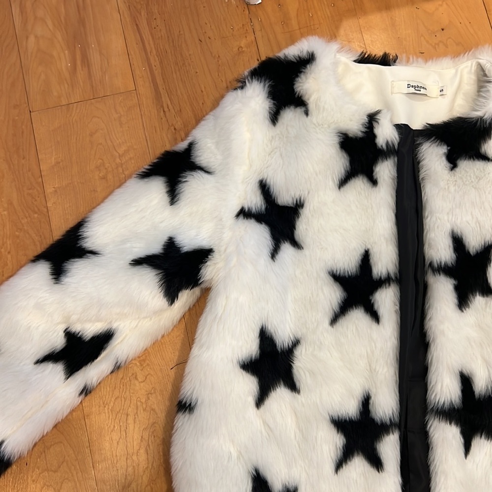 Nasty Gal faux fee star jacket